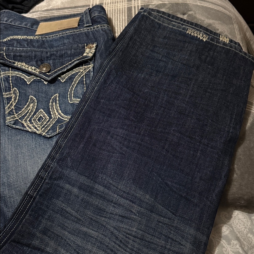 Mek denim jeans Mens size42 long 34” boot made in USA handcrafted